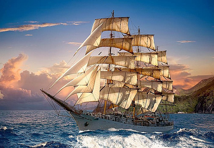 Puzzle 1500 piese Sailing at Sunset 151431 [2]