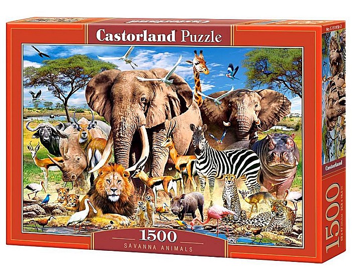 Puzzle 1500 piese Savanna Animals Castorland 151950 [1]