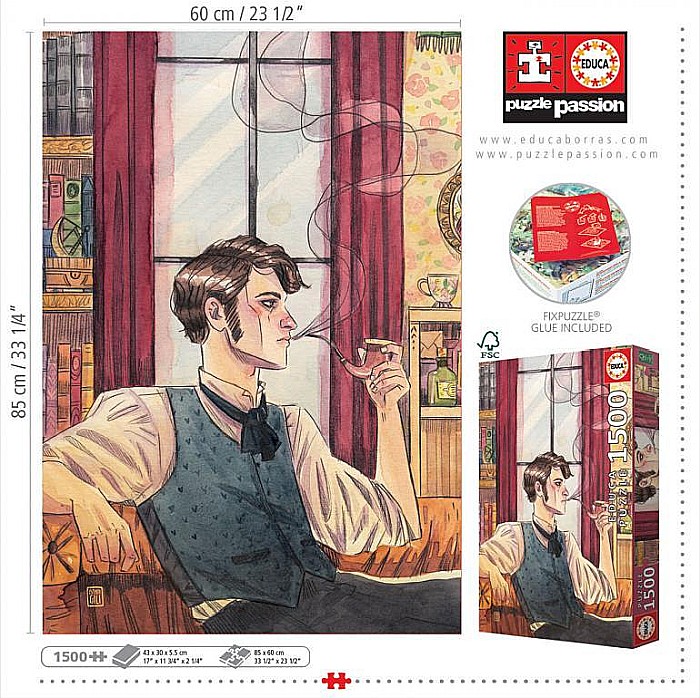Puzzle 1500 piese Sherlock, Esther Gili Educa 19044 [2]