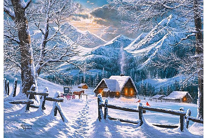 Puzzle 1500 piese Snowy Morning 151905 [2]