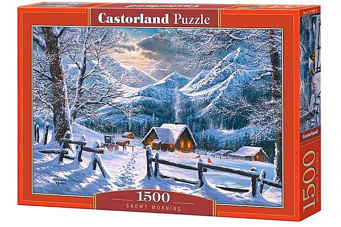 Puzzle 1500 piese Snowy Morning 151905 [1]