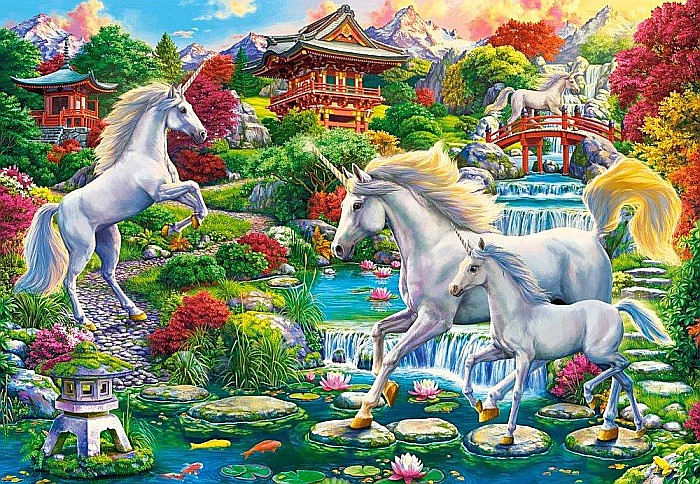 Puzzle 1500 piese Unicorn Garden 152117  Castorland [2]