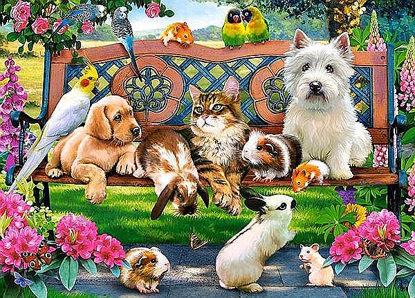 Puzzle 180 piese Animalute in Parc 18444 [2]