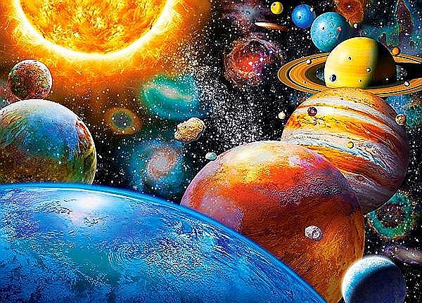 Puzzle 180 piese Planete și Lunile lor 18345 [2]