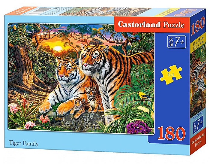 Puzzle 180 piese Tiger Family Castorland 18482 [1]