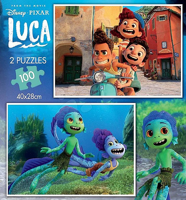 Puzzle 2 x 100 piese Luca Educa 19181 [2]