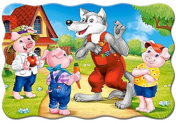 Puzzle 20 piese MAXI Cei Trei Purcelusi 2399 [2]