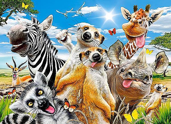 Puzzle 200 piese African Selfie Castorland 222148 [2]