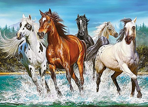 Puzzle 200 piese Cai 222056 [2]