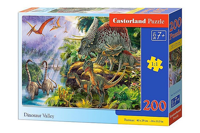 Puzzle 200 piese Dinosaur Alley 222223 Castorland [1]