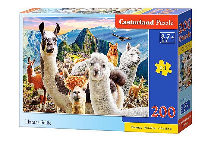 Puzzle 200 piese Llamas Selfie 222193 Castorland [1]