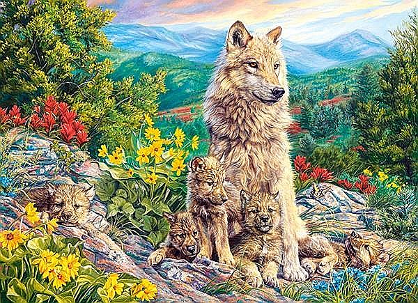 Puzzle 200 piese Lupi 222087 [2]