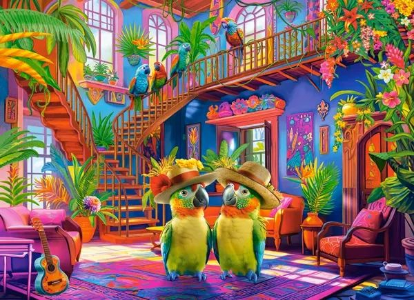 Puzzle 200 piese Parrots in Paradise 222308 Castorland [2]