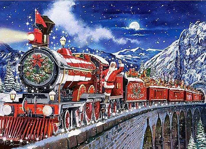 Puzzle 200 piese Santas Coming to Town 222254 Castorland [2]