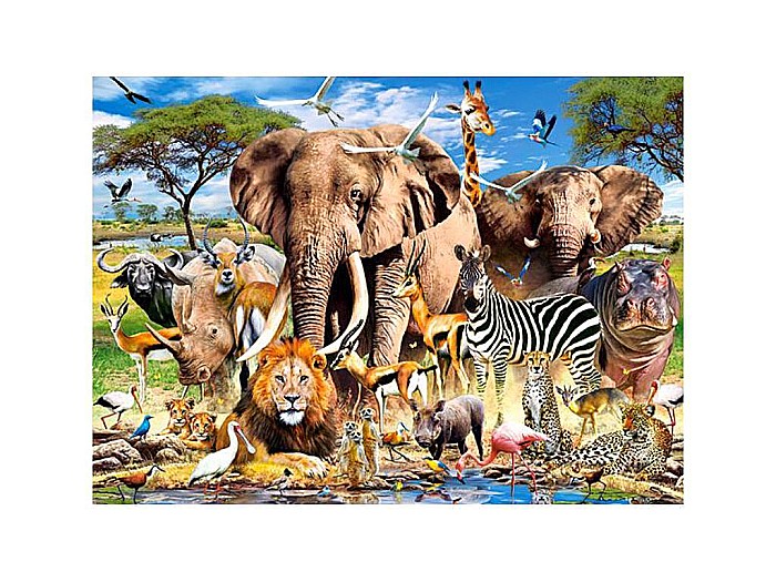 Puzzle 200 piese Savanna Animals - Castorland 222155 [2]