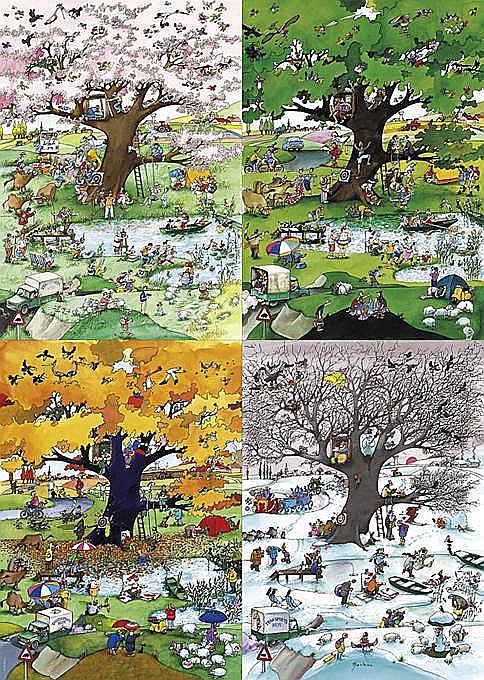 Puzzle 2000 piese 4 Seasons Heye 29873 [2]