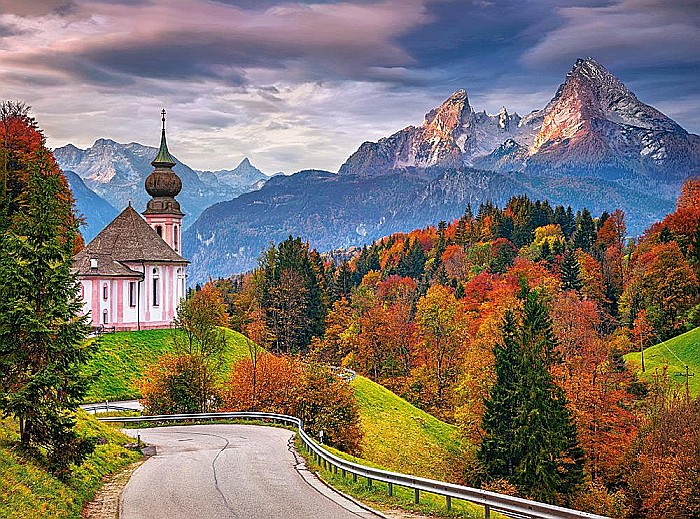 Puzzle 2000 piese Autumn in Bavarian Alps, Germany Castorland 200795 [2]