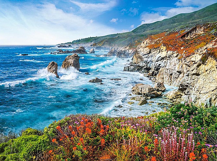 Puzzle 2000 piese Big Sur Coastline, California, USA 200856 Castorland [2]