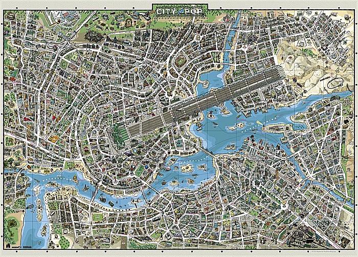 Puzzle 2000 piese City of Pop Heye 29844 [2]