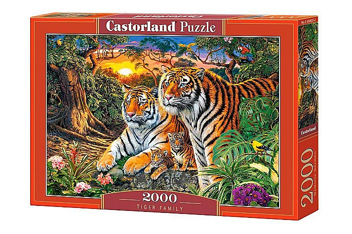 Puzzle 2000 piese Tiger Family Castorland 200825 [1]