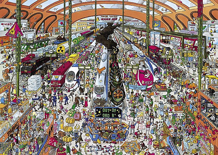 Puzzle 2000 piese Train Station Heye 29730 [2]