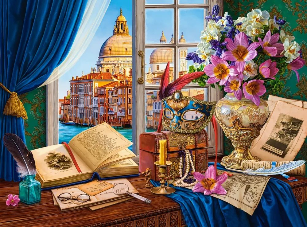 Puzzle 2000 piese Venetian Still Life 200924 Castorland [2]