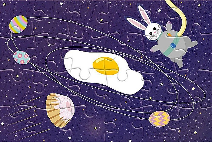 Puzzle 24 piese carte postala Have a Cosmic Easter 900633 Castorland [2]