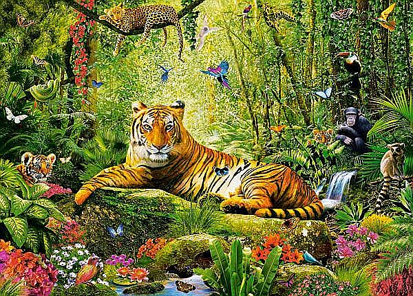 Puzzle 260 piese His Majesty the Tiger Castorland 27569 [2]
