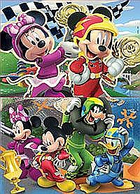 Puzzle 2x16 piese Mickey and the Roadster Racers 17622 [2]