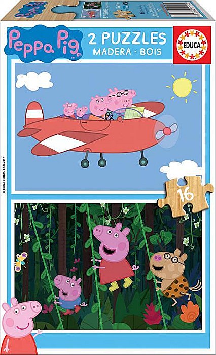 Puzzle 2x16 Piese Peppa Pig EDUCA 17157 [1]