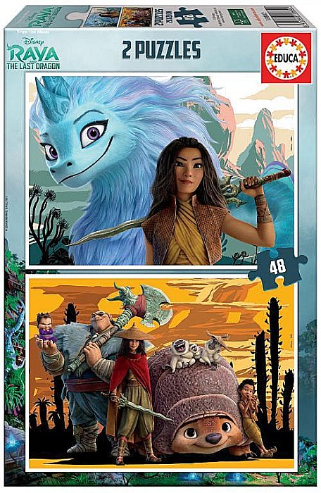 Puzzle 2x48 piese Raya & The Last Dragon Educa 18882 [1]