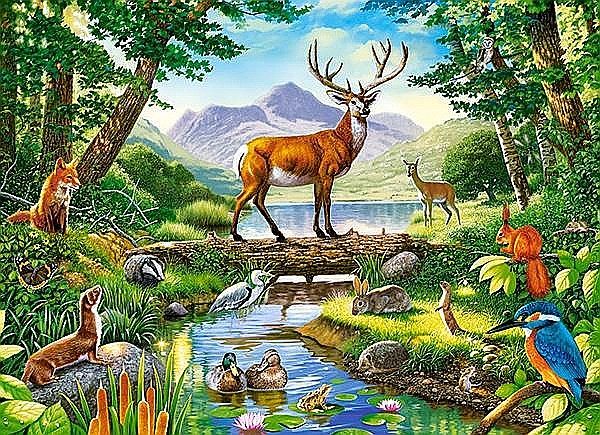 Puzzle 300 piese Animalele Padurii 30408 [2]