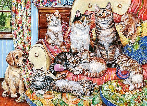 Puzzle 300 piese Cat Family Castorland 30439 [2]