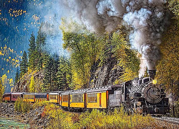 Puzzle 300 piese Steam Train Trip Castorland 30446 [2]
