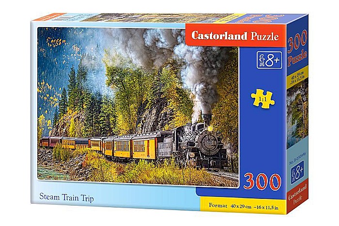 Puzzle 300 piese Steam Train Trip Castorland 30446 [1]