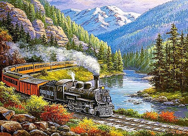 Puzzle 300 piese Tren 30293 [2]