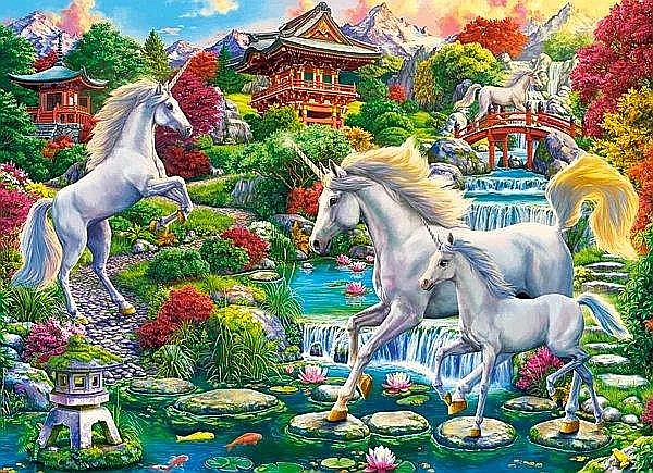 Puzzle 300 piese Unicorn Garden Castorland 30521 [2]