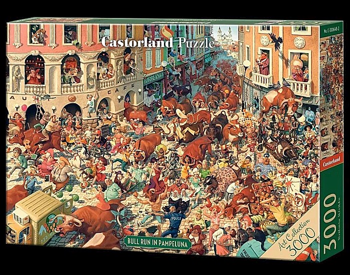 Puzzle 3000 piese Bull Run in Pampeluna - Art Collection Castorland 300648 [1]