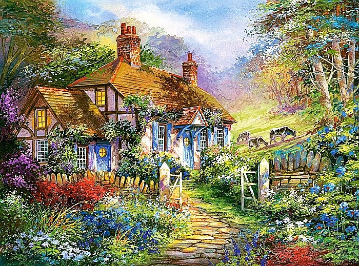 Puzzle 3000 piese Forest Cottage 300402 [2]