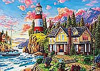 Puzzle 3000 piese Lighthouse Near the Ocean 18507 [2]