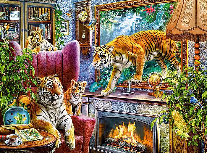 Puzzle 3000 piese Tigri 300556 [2]