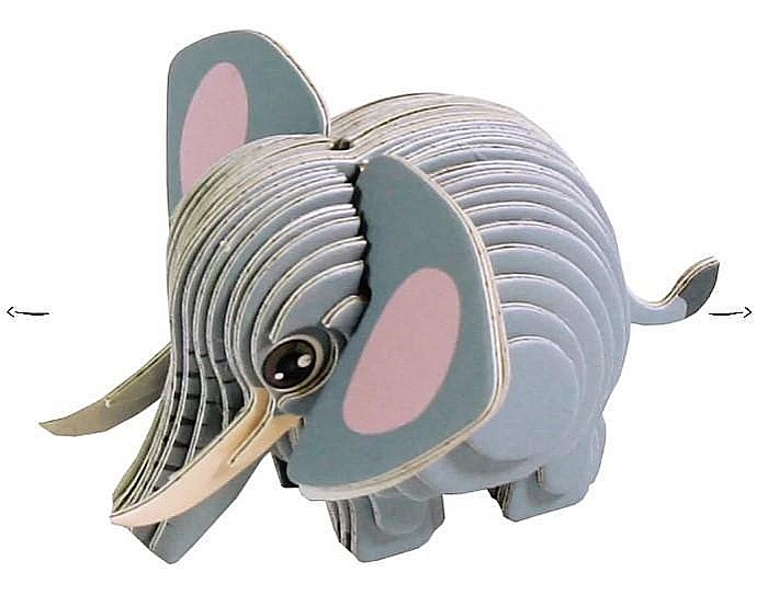 Puzzle 3D Elefant [3]