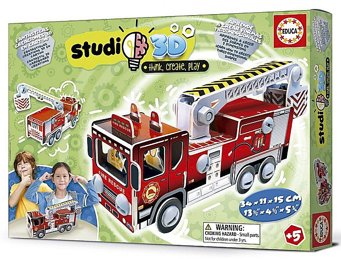 Puzzle 3D Fire Engine Studio Educa 19186 [1]
