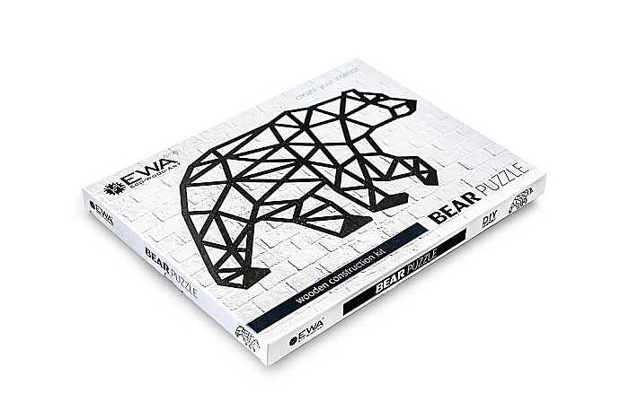 Puzzle 3D Lemn Bear Eco Wood Art [3]