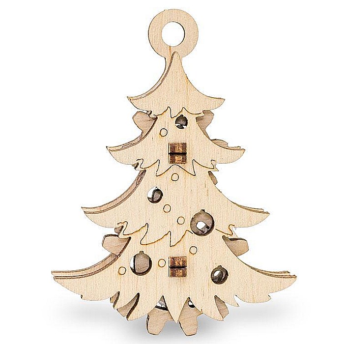 Puzzle 3D Lemn Christmas Tree Eco Wood Art [1]