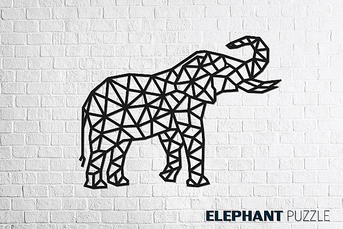 Puzzle 3D Lemn Elephant Eco Wood Art [1]