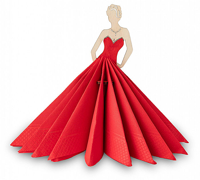 Puzzle 3D Lemn Lady (Red) Eco Wood Art [2]