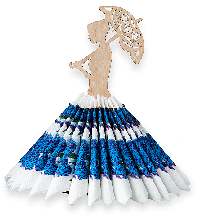Puzzle 3D Lemn Lady with Umbrella Eco Wood Art [2]