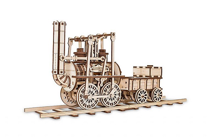 Puzzle 3D Lemn Locomotion Eco Wood Art [3]