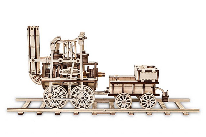 Puzzle 3D Lemn Locomotion Eco Wood Art [4]